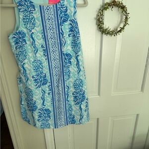Lilly Pulitzer Blue and White Patterned Dress